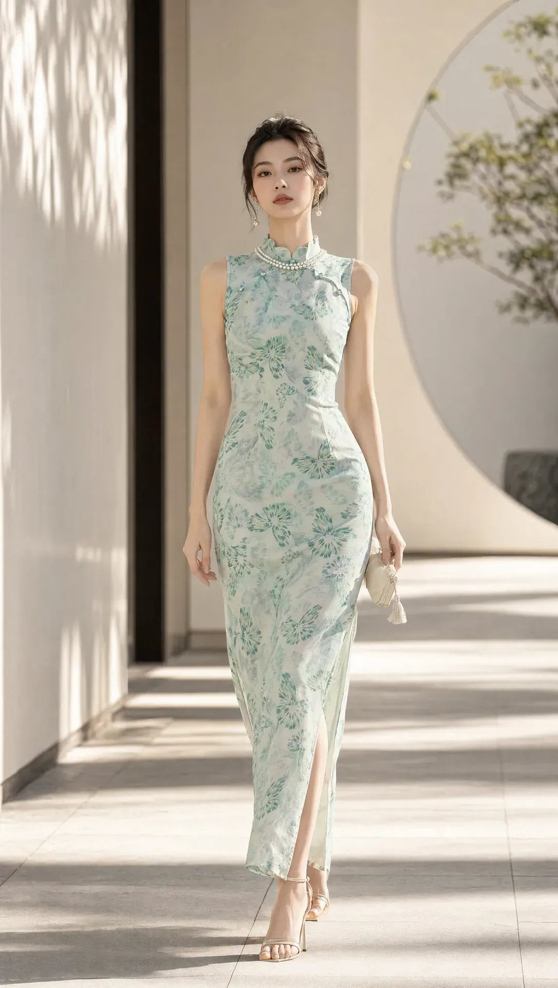 Qipao The Celadon Butterfly — Chengdu Qipao