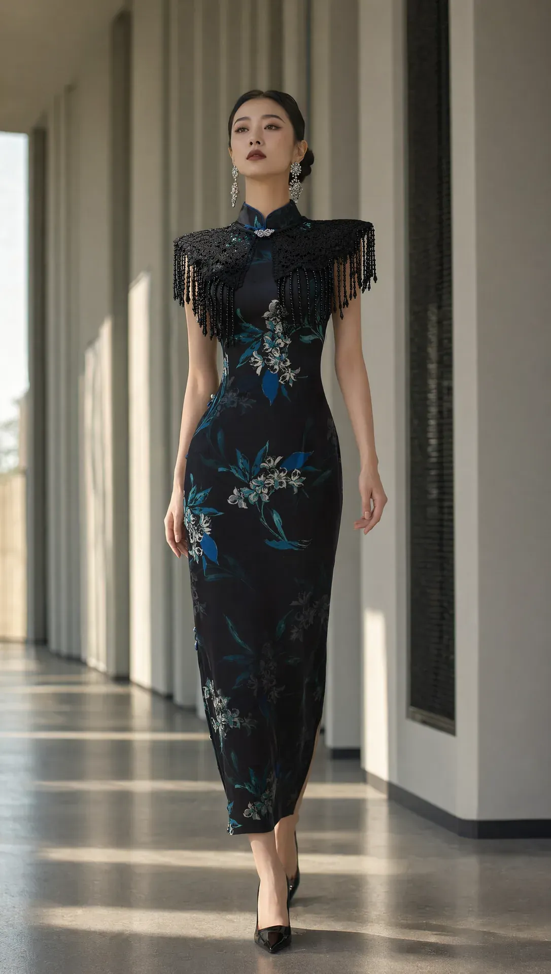 Qipao The Qinghua Noir — Chengdu Qipao